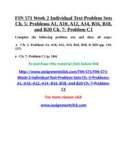 UOP FIN 571 Week 2 Individual Text Problem Sets Ch.doc